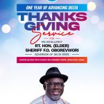 Gov. Oborevwori holds 1st anniversary thanksgiving, May 26